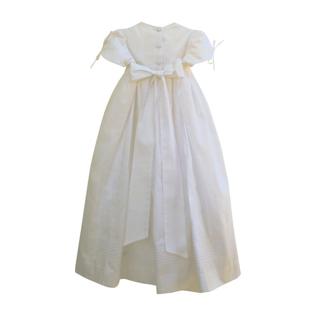 Pearl Gown & Bonnet, White Cotton