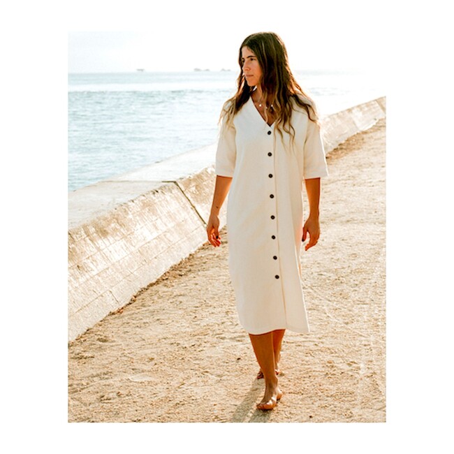 Women's Olivia Cotton Dress, Natural