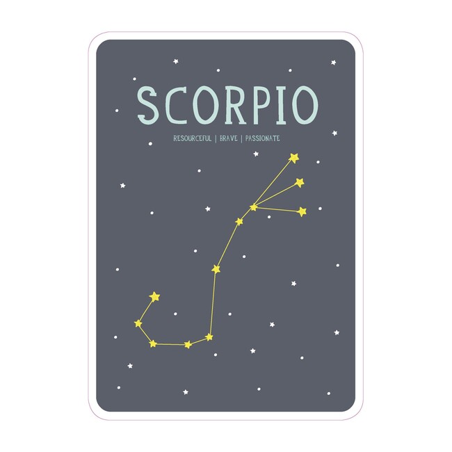 Zodiac Poster Cards, Scorpio - Keepsakes & Mementos - 1