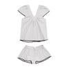 Women's Bianca Pajama Set, Milk - Pajamas - 1 - thumbnail