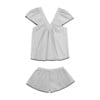 Women's Bianca Pajama Set, Milk - Pajamas - 2