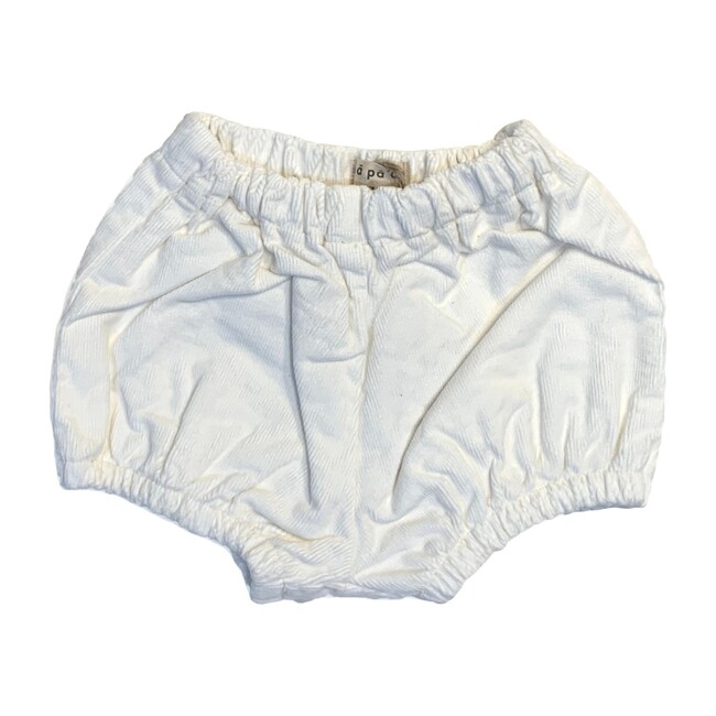 Tristan Corduroy Bloomer, White - Bloomers - 1