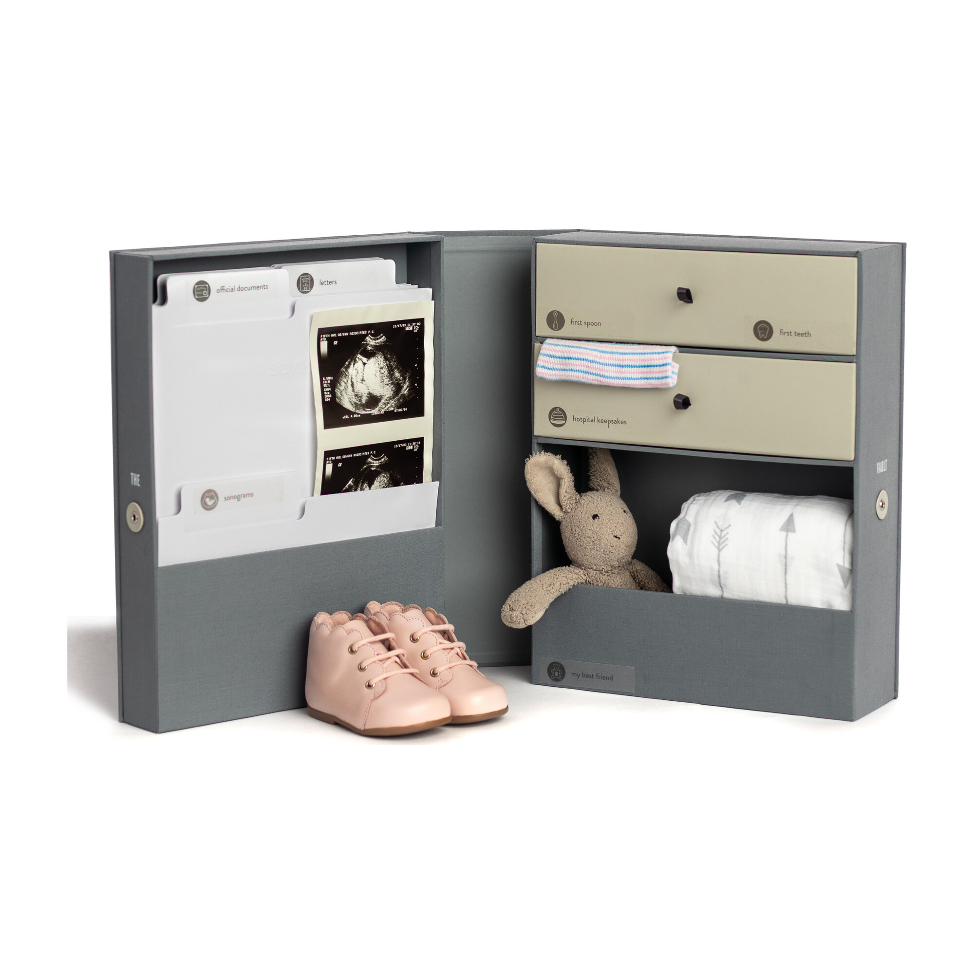 Vault Baby Keepsake Box, Slate