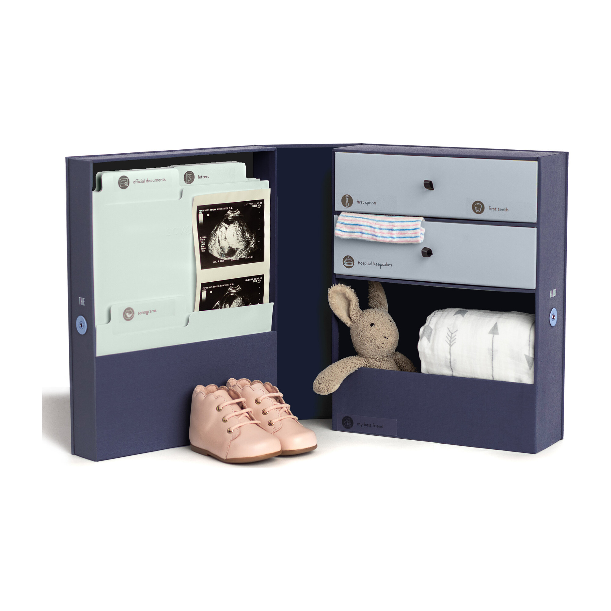 Vault Baby Keepsake Box, Something Blue Gifts By Age