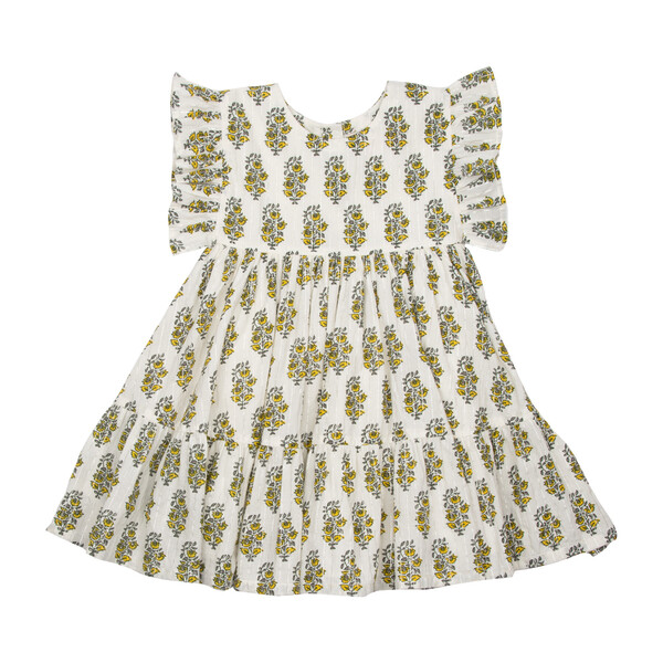 Kit Dress, Antique White Vintage Floral