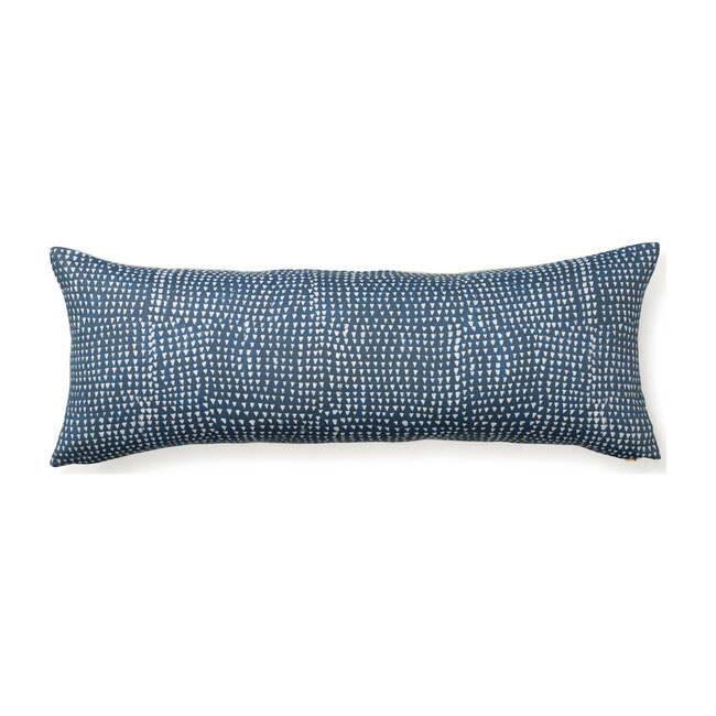Arrows Lumbar Pillow, Indigo