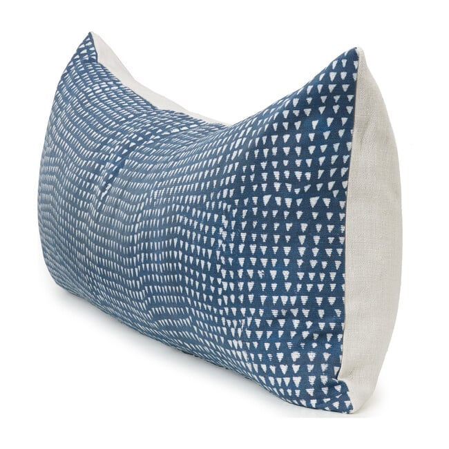 Arrows Lumbar Pillow, Indigo