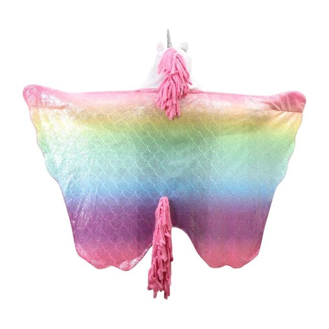 Rainbow Unicorn Cape Blanket, Multi