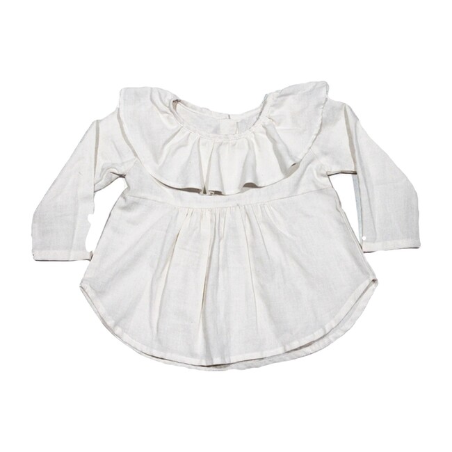 Pepa Poplin Blouse, Natural - Blouses - 1