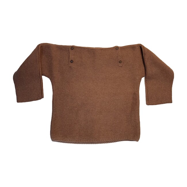 Pepe Knit Pullover, Camel - Sweaters - 1