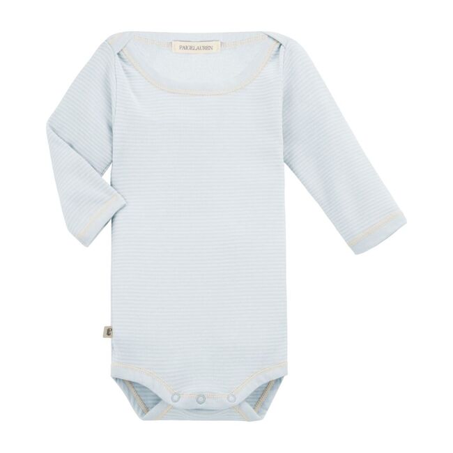 Classic Layette Long Sleeved Baby Bodysuit, Blue