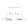 Swan Princess Make Your Own Banner, Iridescent - Decorations - 3