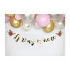 Flower Make Your Own Banner, Gold - Decorations - 2