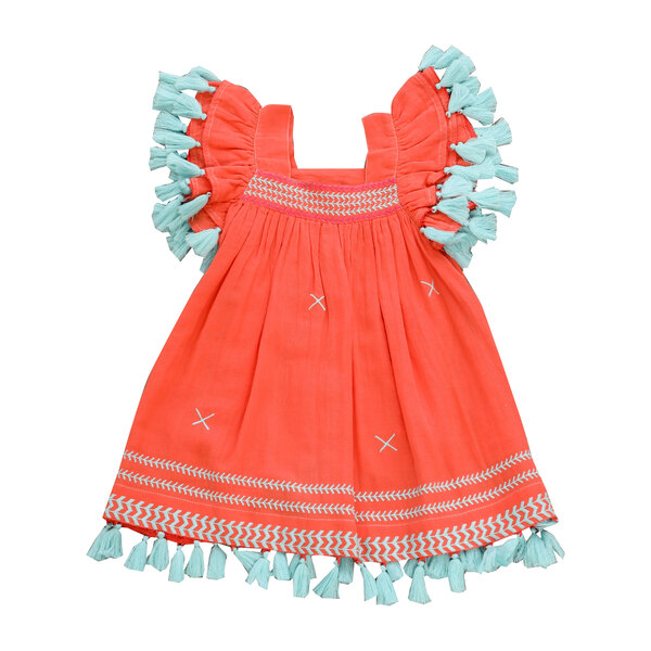 Serena Dress, Living Coral