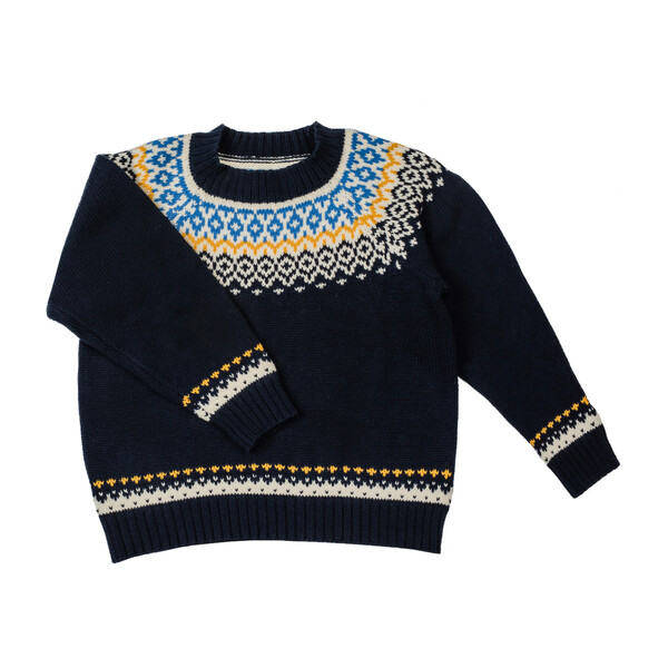 Anderson Fairisle Sweater, Navy Multi