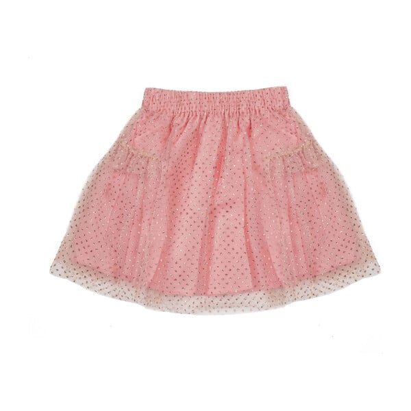 Nora Glitter Tulle Party Skirt, Rose Gold