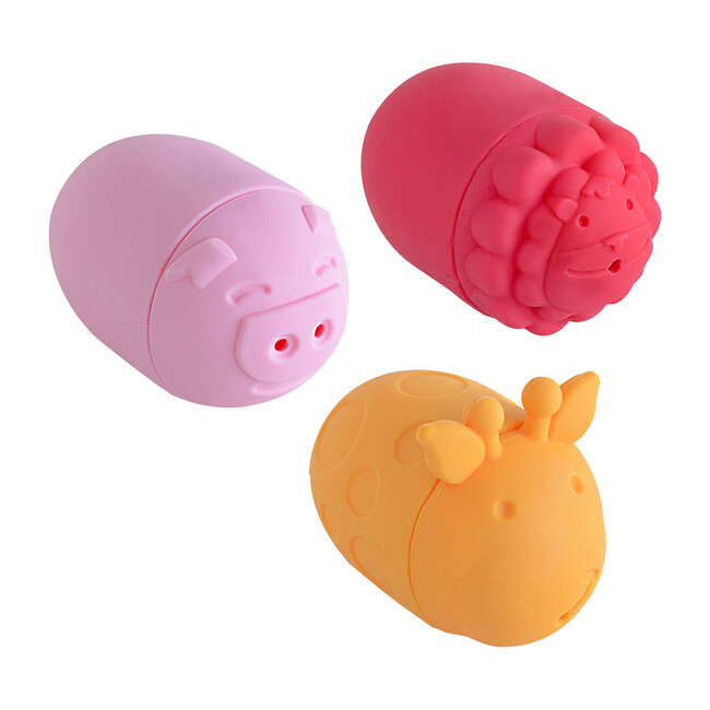 Mold-Free Squirting Bath Toys - 3 Pack (Pokey, Marcus & Lola) - Bath Toys - 1