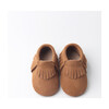 Leather Baby Moccasins, Brown - Crib Shoes - 1 - thumbnail