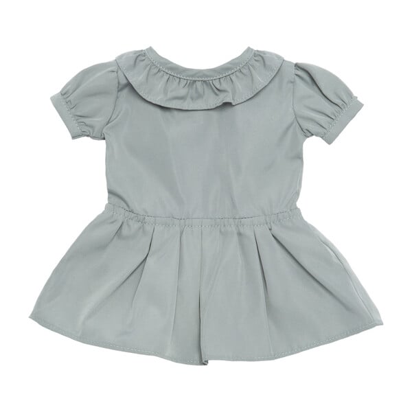Blake Taffeta Doll Dress with Back Bow, Slate Blue