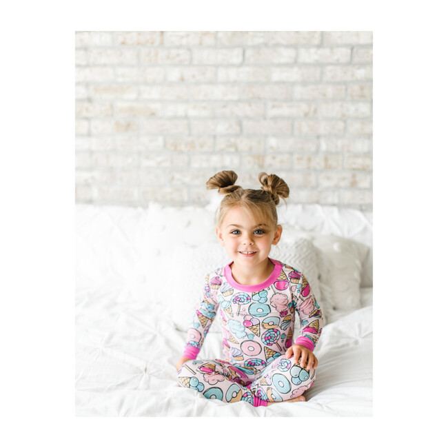 Toddler & Kids Two Piece Bamboo Pajama Set, Sweet Treats - Pajamas - 2