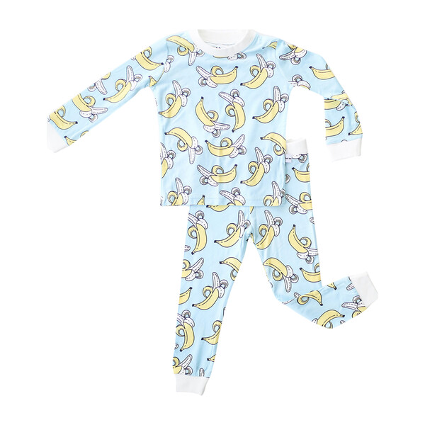 Toddler & Kids Two Piece Bamboo Pajama Set, Banana Print - Little ...