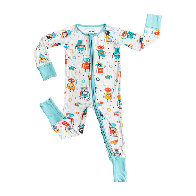 Baby & Toddler Bamboo Zippy, Robots - Onesies - 1
