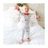 Toddler & Kids Two Piece Bamboo Pajama Set, Sleepy Santa Stars - Pajamas - 2