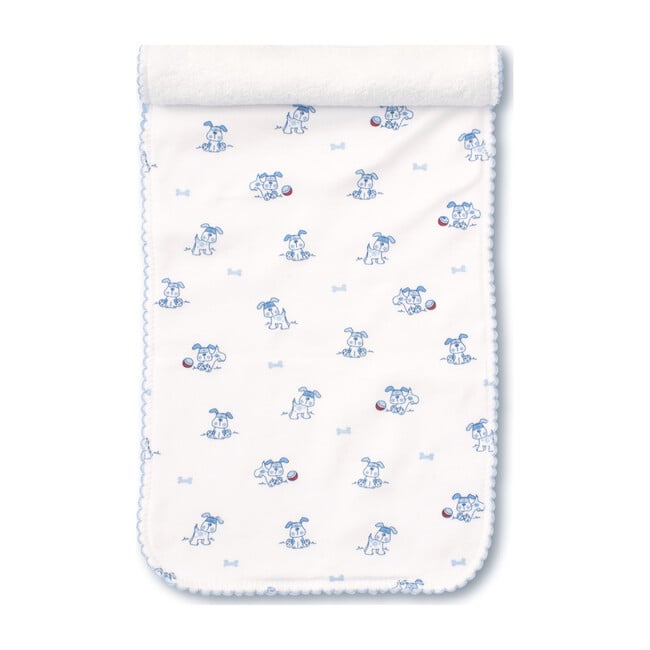 Playtime Pups Burp Cloth, Blue