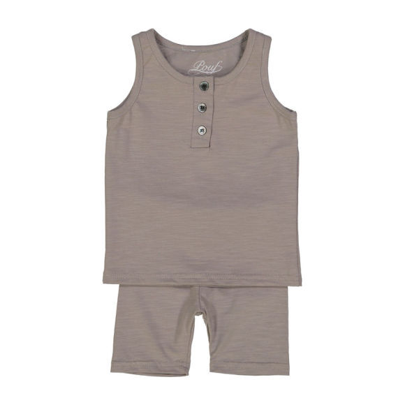 Henley Tank Set, Grey