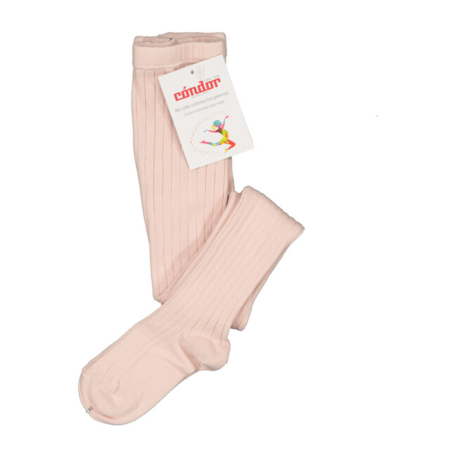Condor Ribbed Tights, Nude - Tights - 1