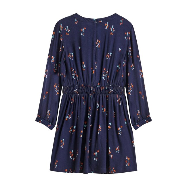 Cinched Waist Dress, Navy Floral - Bellerose Dresses | Maisonette