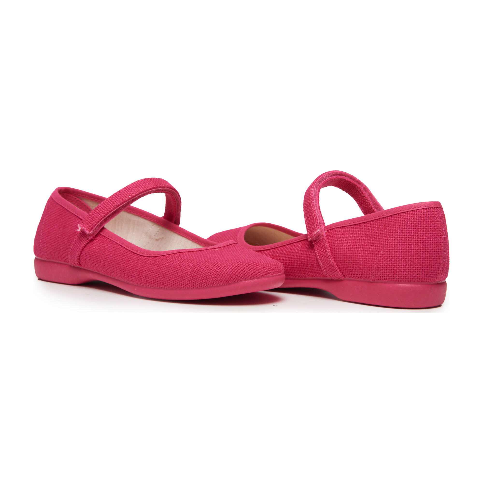 Canvas Mary Janes, Textured Fuschia - Kids Girl Accessories Shoes ...