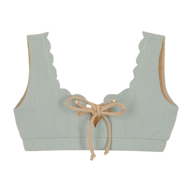 Bumby Palm Springs Tie Top, Aqua Grey - Two Pieces - 1