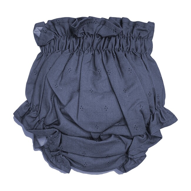 Bruno Poplin Baby Bloomer, Charcoal Dots - Bloomers - 1