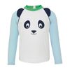 Baby Boys Long Sleeve Raglan Rash Guard, White - Rash Guards - 1 - thumbnail