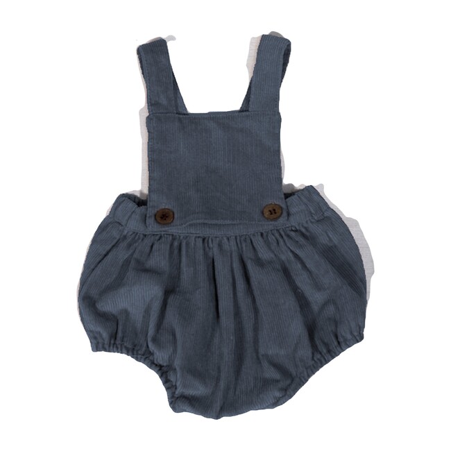Alex Corduroy Romper, Charcoal - Rompers - 1