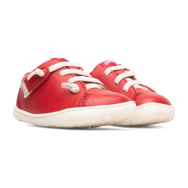 Peu Cami Lace Up First Walker, Medium Red