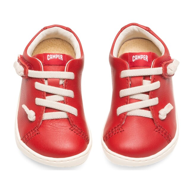 Peu Cami Lace Up First Walker, Medium Red