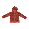 Tiger Stripe Zip Hoodie, Living Coral - Jackets - 1 - thumbnail