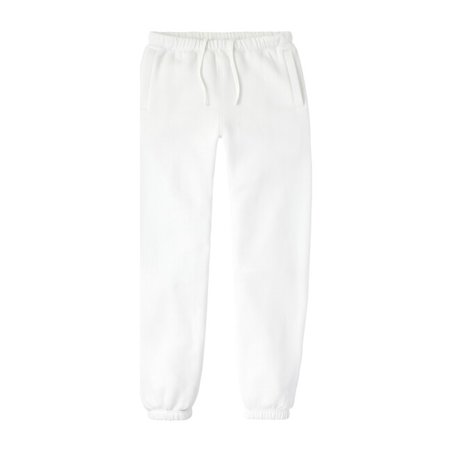 Women's Cozy Brushed Sweatpants, White Entireworld Exclusives