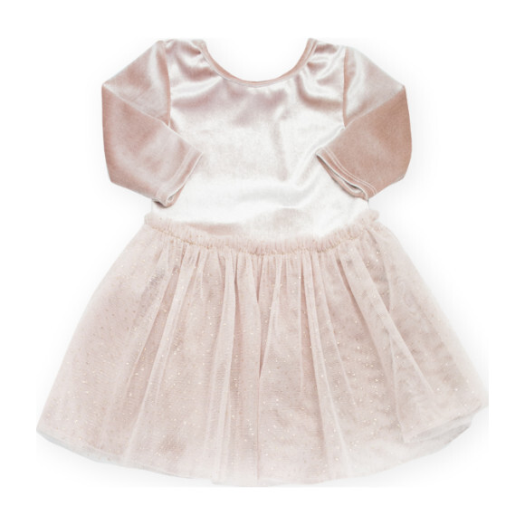 Velvet Ballet Dress, Dusty Pink - oh baby! Dresses | Maisonette