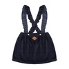 Velour Salopette Dress, Total Eclipse - Dresses - 2