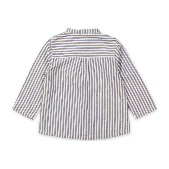 Vivien Shirt, Grey Stripes - Shirts - 3