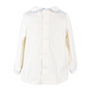Train Smocked Long Sleeve Shirt, Cream - Shirts - 2