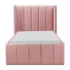 Sybilla Velvet Bed, Pink - Beds - 1 - thumbnail