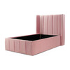 Sybilla Velvet Bed, Pink - Beds - 2