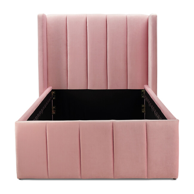 Sybilla Velvet Bed, Pink - Beds - 3