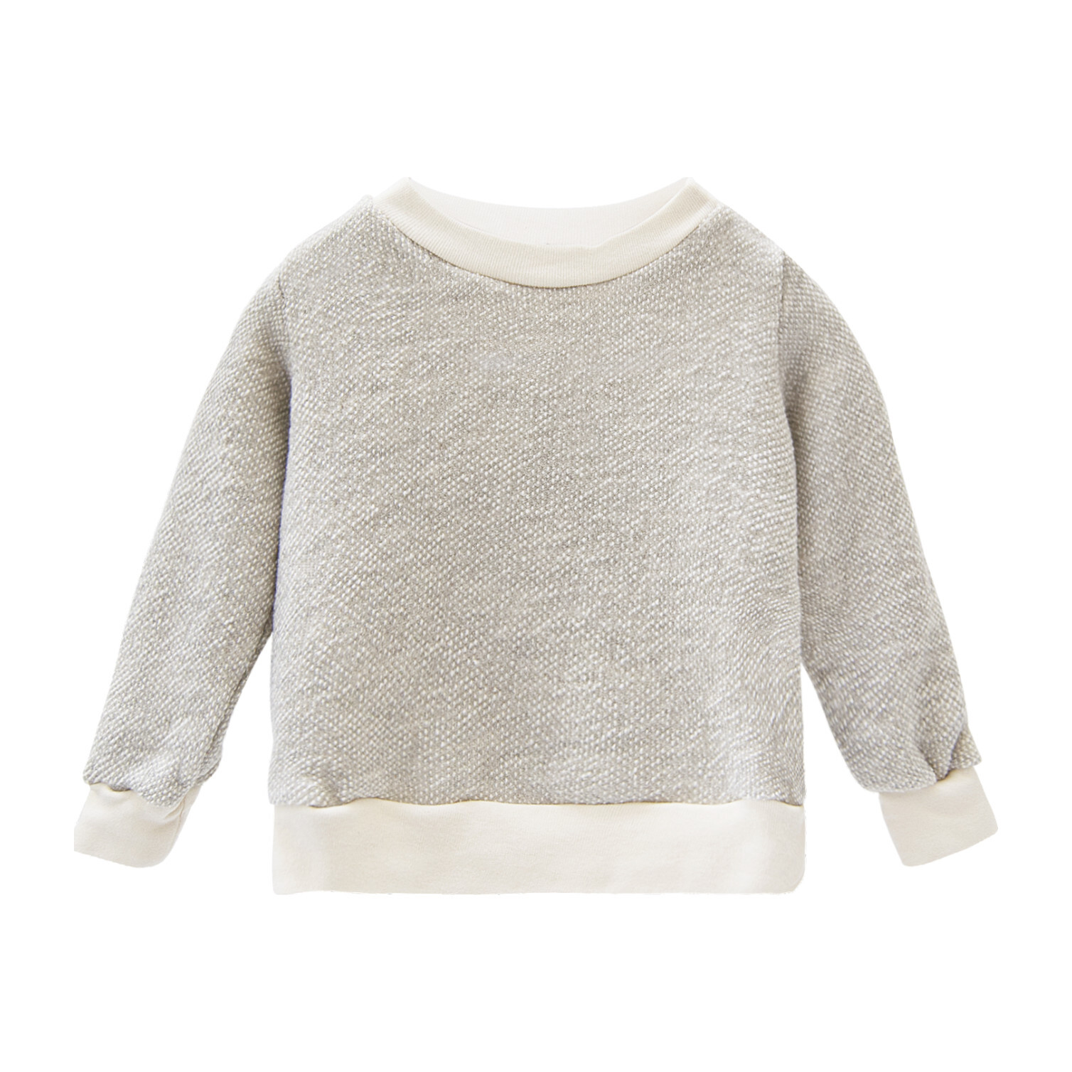 Textured Crewneck, Natural