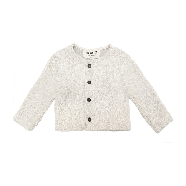 Textured Knit Jacket, Natural