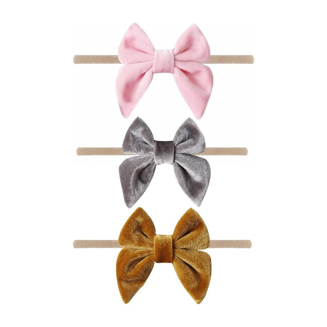 Thin Velvet Headband Set